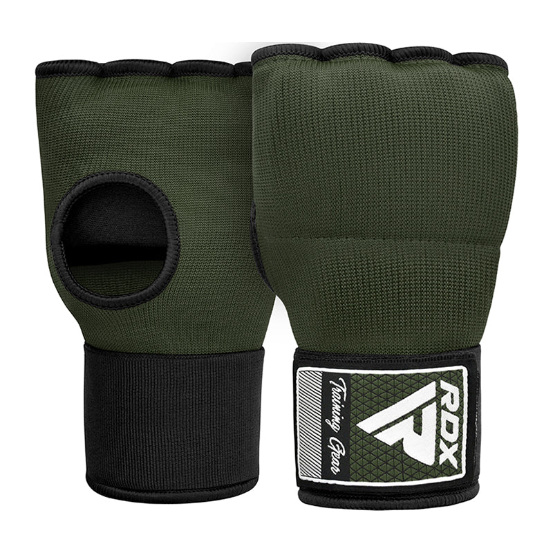 RDX IS Gel Padded Inner Gloves Hook & Loop Wrist Strap for Knuckle Protection OEKO-TEX® Standard 100 certified#color_army-green