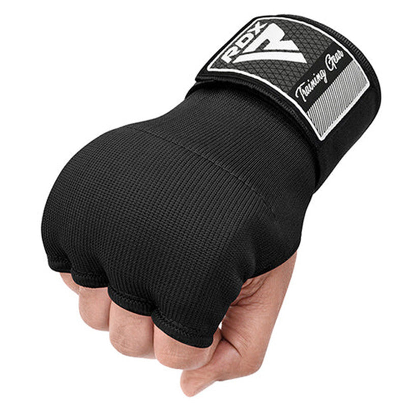 RDX IS Gel Padded Inner Gloves Hook & Loop Wrist Strap for Knuckle Protection OEKO-TEX® Standard 100 certified#color_black