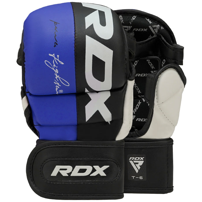RDX T6 MMA Sparring Gloves 7oz#color_blue