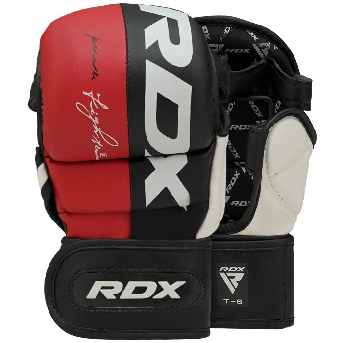 RDX T6 MMA Sparring Gloves 7oz#color_red