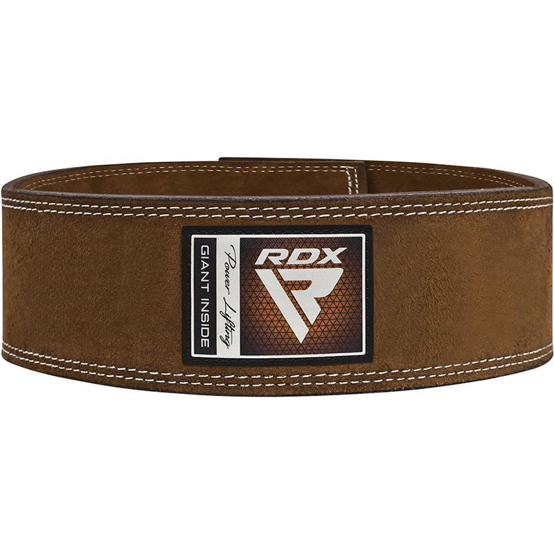 RDX 4 INCH IPL / USPA & World Powerlifting Congress APPROVED Powerlifting Leather Gym Belt#color_brown
