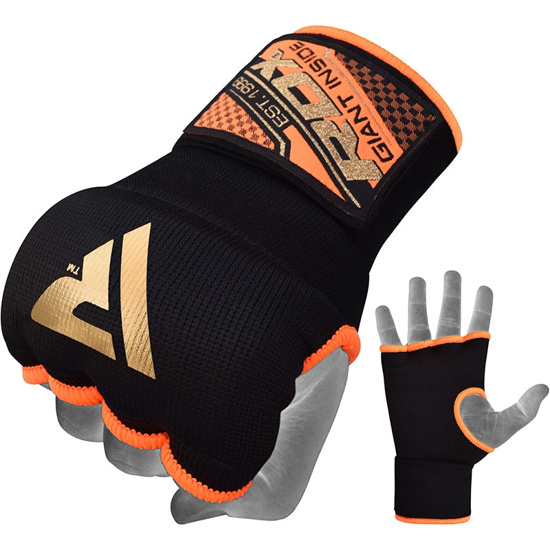 RDX 75cm Gel Inner Gloves with Wrist Strap#color_orange