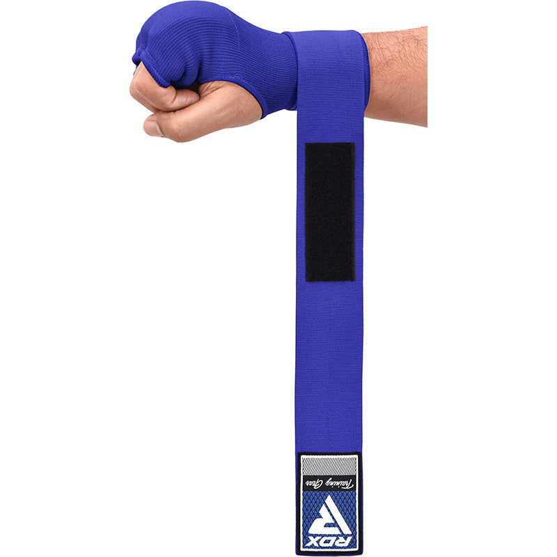 RDX IS Gel Padded Inner Gloves Hook & Loop Wrist Strap for Knuckle Protection OEKO-TEX®_Standard 100 certified#color_blue