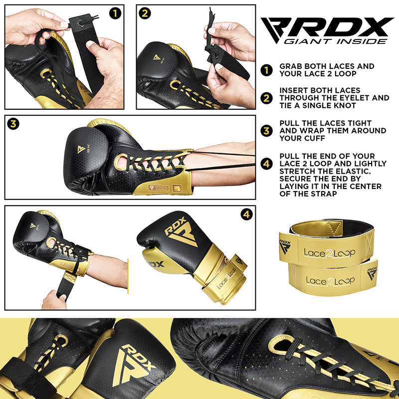 RDX T2 Wrist Straps for Lace-Up Boxing Glove