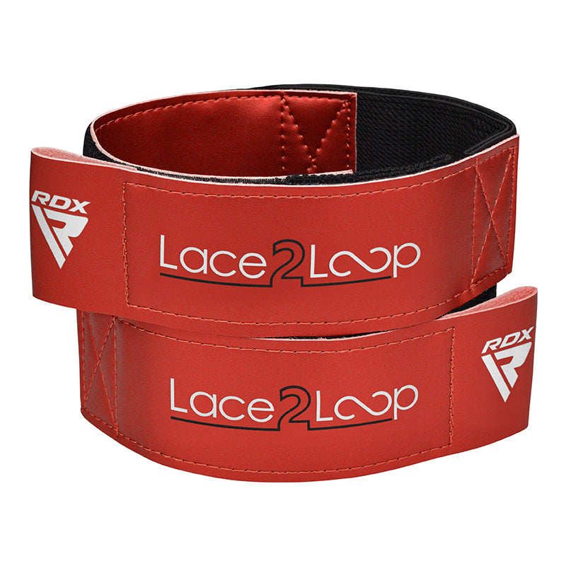 RDX T2 Wrist Straps for Lace-Up Boxing Gloves#color_red