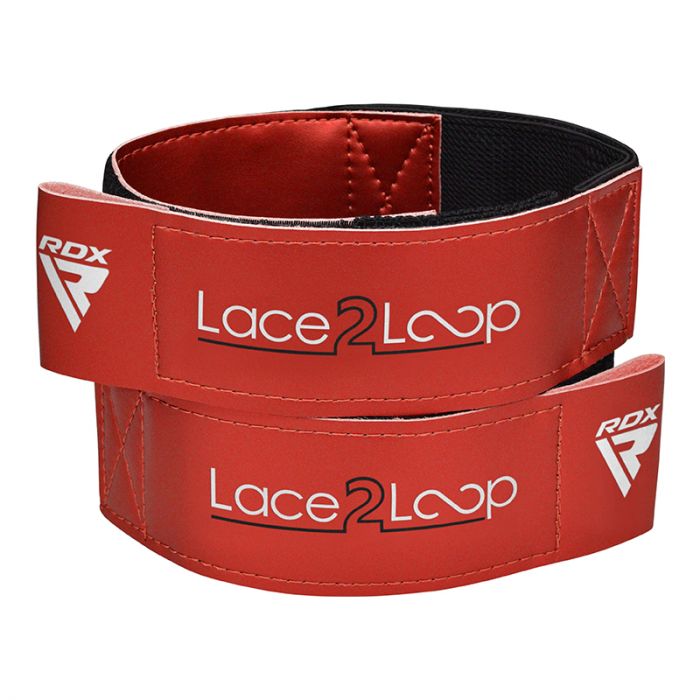 RDX T2 Wrist Straps for Lace-Up Boxing Gloves#color_red