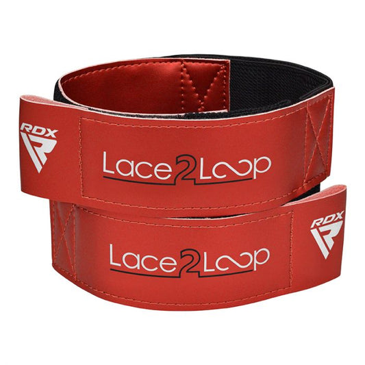 RDX T2 Wrist Straps for Lace-Up Boxing Gloves#color_red