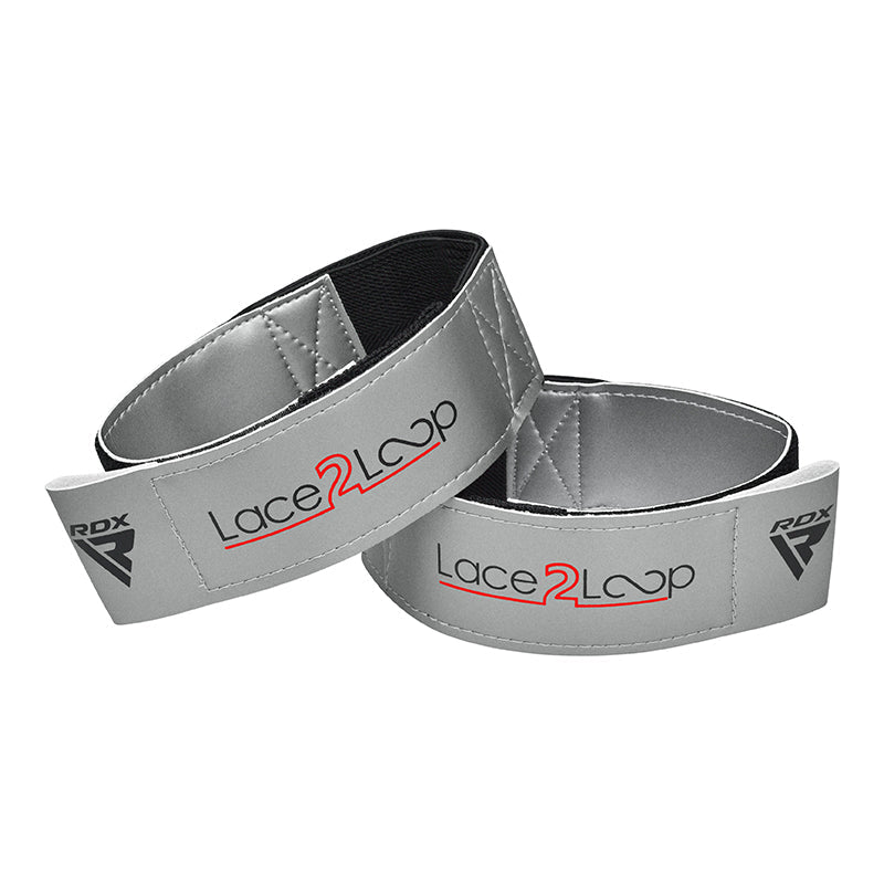 RDX T2 Wrist Straps for Lace-Up Boxing Gloves#color_silver