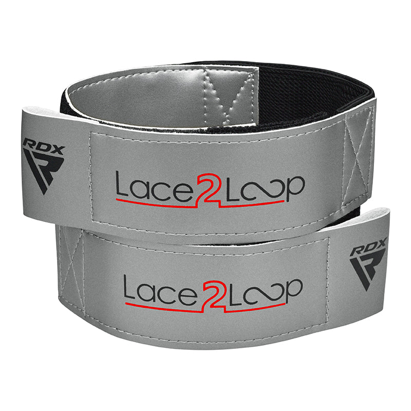 RDX T2 Wrist Straps for Lace-Up Boxing Gloves#color_silver
