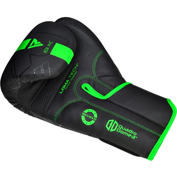 RDX F6 Kara Boxing Training Gloves Black#color_green