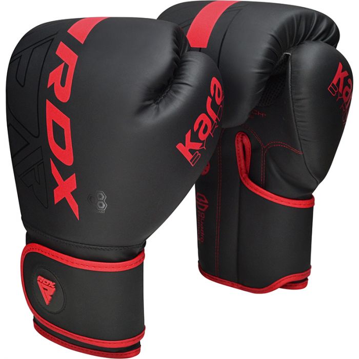 RDX F6 Kara Boxing Training Gloves Black#color_red