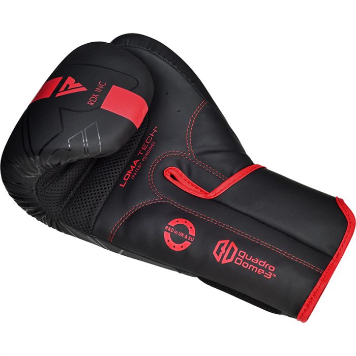 RDX F6 Kara Boxing Training Gloves Black#color_red