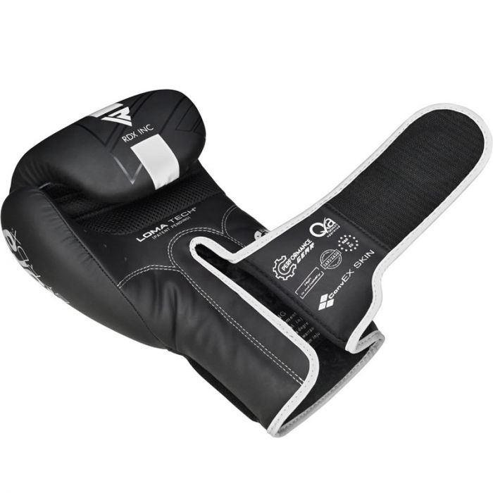 RDX F6 Kara Boxing Training Gloves Black#color_white