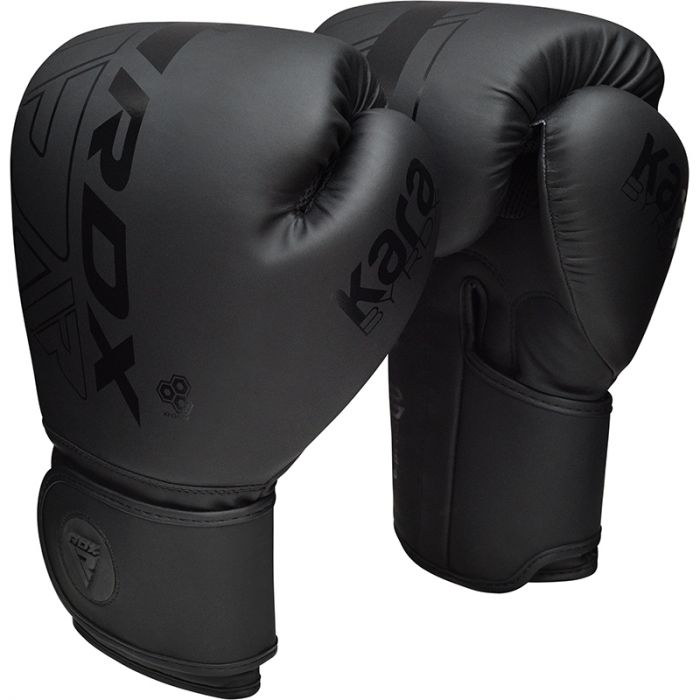 RDX F6 Kara Boxing Training Gloves Black#color_black