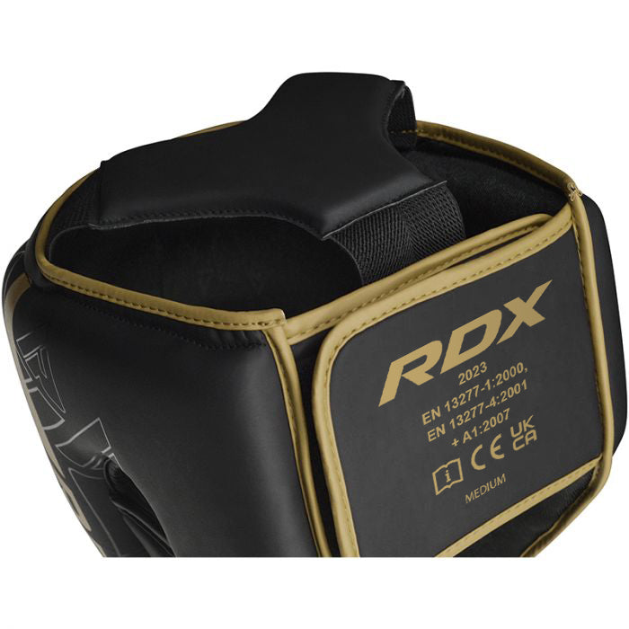 RDX F6 KARA Head Guard Black#color_golden