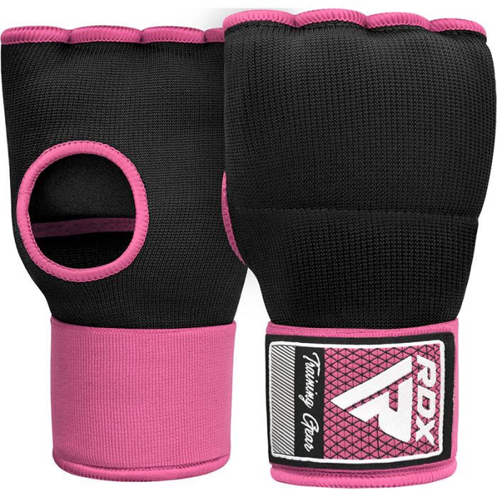 RDX IS Gel Padded Inner Gloves Hook & Loop Wrist Strap for Knuckle Protection OEKO-TEX®_Standard 100 certified#color_pink