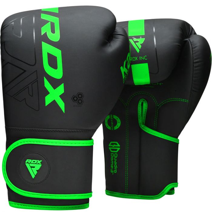 RDX F6 Kara Boxing Training Gloves Black#color_green