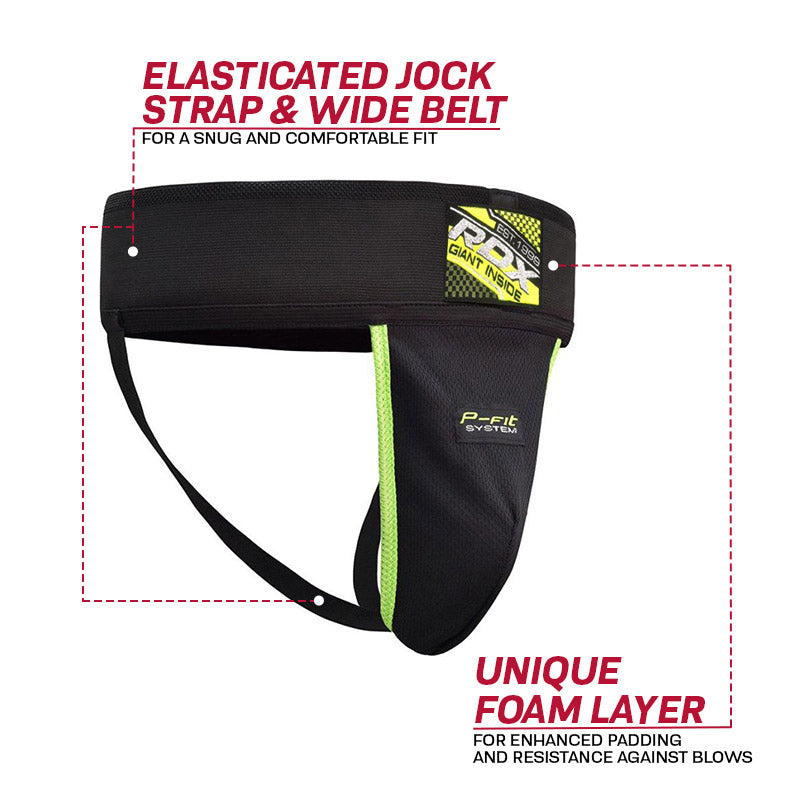 RDX H1 Groin Guard with Gel Cup#color_black