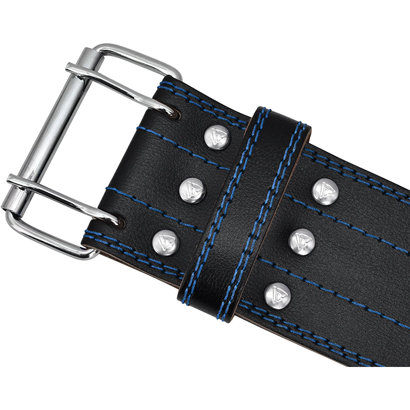 RDX RD1 4â  Powerlifting Leather Gym Belt#color_blue