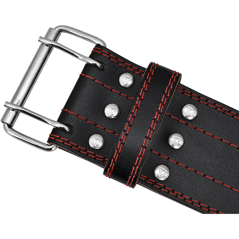 RDX RD1 4â  Powerlifting Leather Gym Belt#color_red