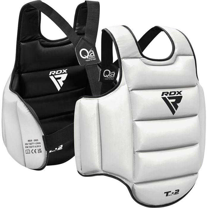 RDX T2 Karate Chest Guard#color_whiteblack